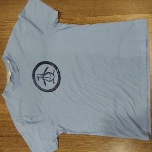 Men's Penguin T Shirt baby blue size XL